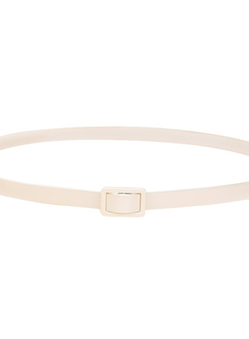 气质款！真皮白色腰带精致文艺