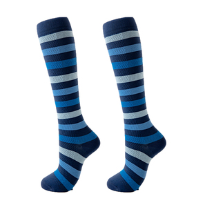 压缩袜男女专业运动跑步马拉松肌能强压跳绳羽毛球长筒小腿弹力袜