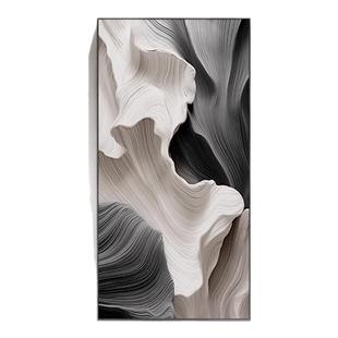 现代抽象玄关装饰画2025年新款走廊过道挂画高级感入户正对门壁画