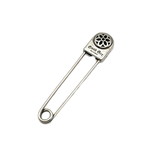 925纯银樱花小别针宝宝回形针衣领胸针披肩口韩版开衫西装领扣