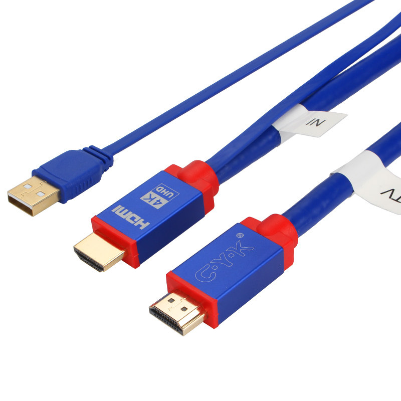 新款hdmi2.0高清线4k投影机20米