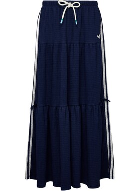 滔搏adidas阿迪达斯三叶草女子度假风撞色运动休闲半身裙KX0728
