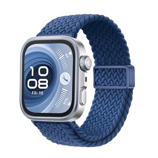 适用华为WatchFIT4pro表带Watchfit3手表男款尼龙编织回环fit4磁吸专用腕带fit4pro秋冬透气女新款高级替换带