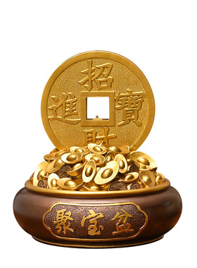 假山流水喷泉客厅摆件