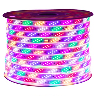 220v七彩跑马绕树灯带led软灯条户外防水工程特亮强光氛围灯树灯