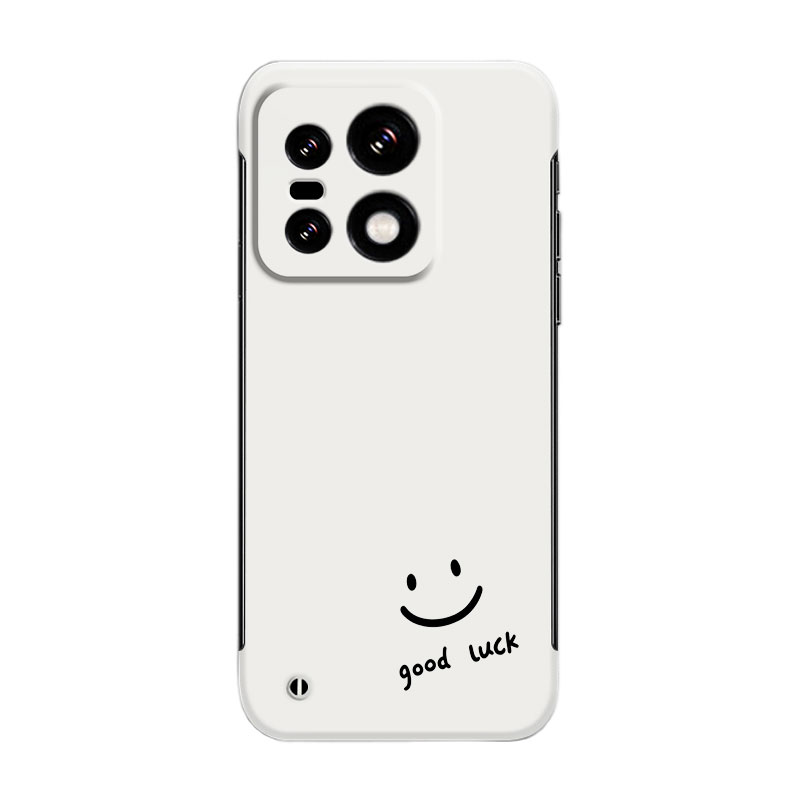 适用于1加15手机壳OnePlus13T简约幸运笑脸线条ACE5PRO超薄无边框1+ACE3不顶膜12新款Ace5至尊版半包保护硬壳