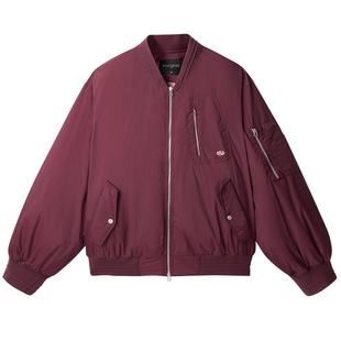 【断码钜惠】美式复古太平鸟男装 羽绒服冬棒球领防寒飞行夹克