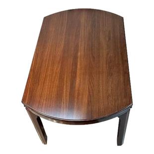 实木餐桌椅组合乌金全实木小户型加厚跳台方圆两用可伸缩折叠饭桌