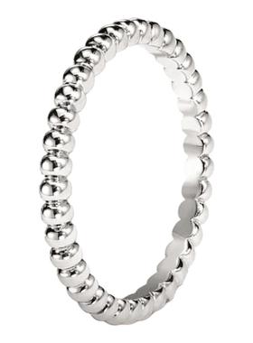 女925银百搭单排圆珠珠戒指