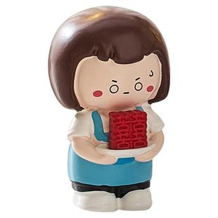 打工人盲盒摆件办公室手办桌面工位发疯情绪稳定神器潮玩桌面公仔