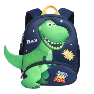 迪士尼幼儿园书包2-3-5岁小中大班男孩可爱儿童背包出游宝宝轻便双肩书包小恐龙防走失男童包包大容量礼盒装
