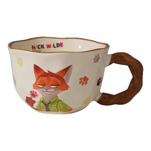 疯狂动物城联名杯子朱迪陶瓷杯马克杯可爱水杯家用早餐杯生日礼物