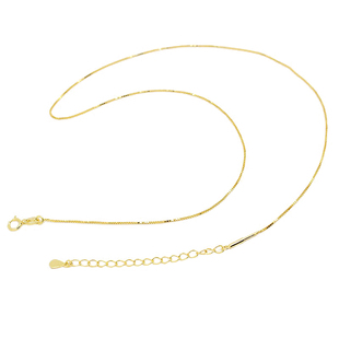 纯银可重复使用螺丝扣项链路路通万用项链女针式锁骨链裸无坠链子