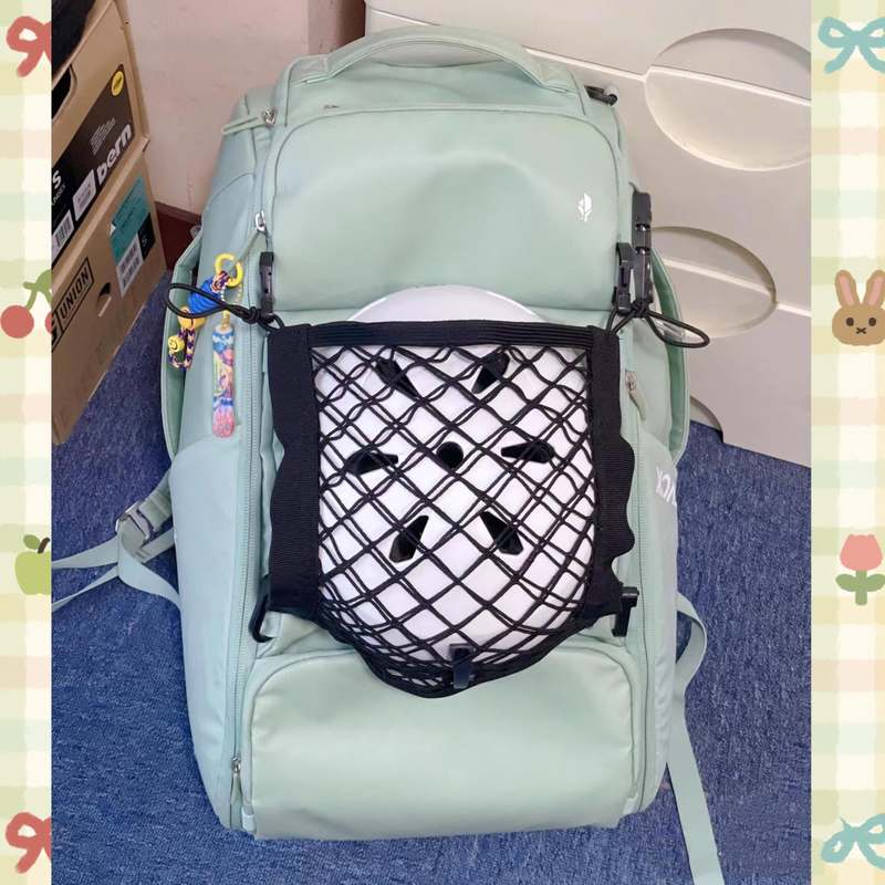 滑雪头盔专用收纳袋装备包外挂网兜黑荆棘适用背包便携头盔包