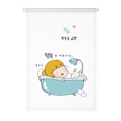 卫生间厨房防水卷帘免打孔安装