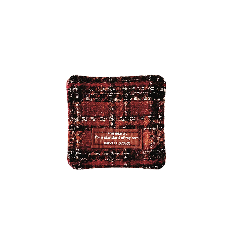 MIYU 布艺针织杯垫ins防烫茶杯垫子复古风餐桌装饰餐垫桌面隔热垫