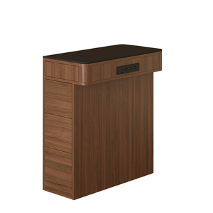 实木岩板岛台柜单独2025新款家用窄导台小户型餐桌收纳边柜5E82