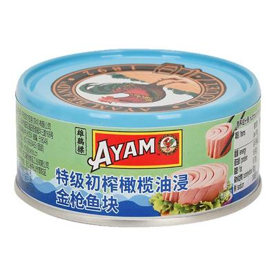 雄鸡标特级初榨橄榄油金枪鱼罐头