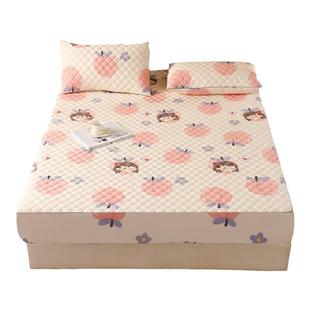 A类纯棉床笠单件加厚夹棉席梦思床垫保护套儿童防滑全棉床罩定制