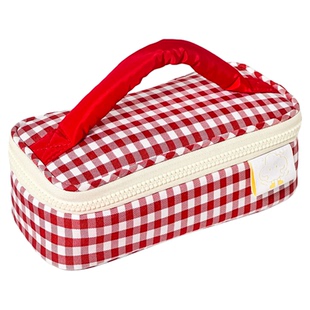 三年二班 高颜值防污手提笔袋女小学生超大容量文具袋男孩ins风初中女生加厚文具盒笔袋化妆品收纳袋铅笔盒