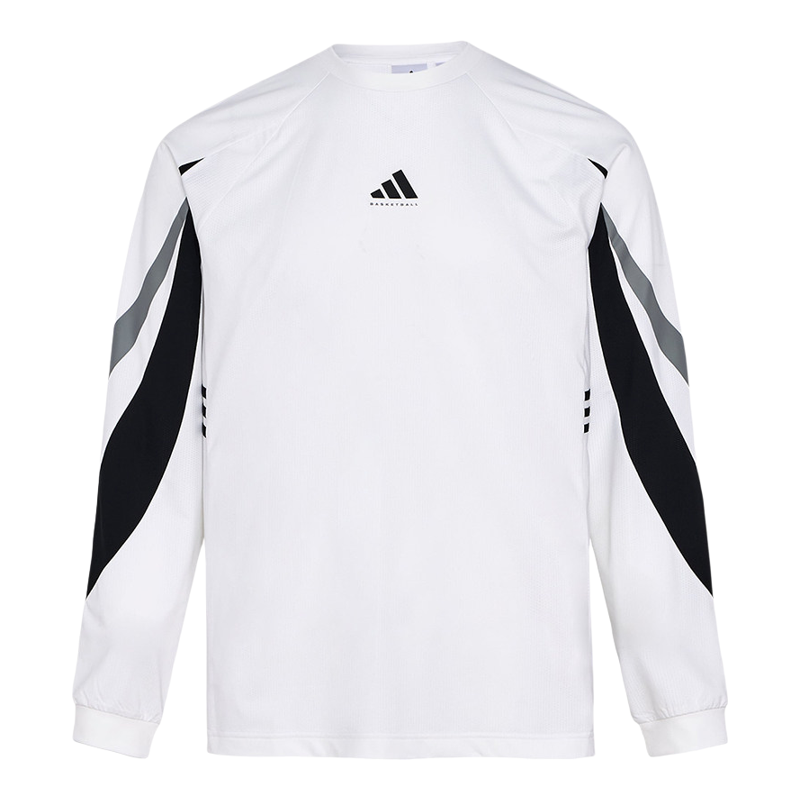 Adidas/阿迪达斯正品春秋男士篮球训练运动圆领长袖T恤IA8934