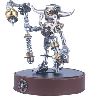 机械党盲盒机械圣徒复古金属风潮玩摆件手工拼装机甲男生节日礼品