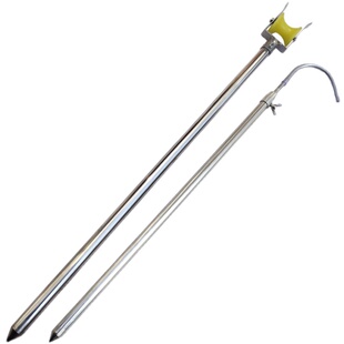 架杆不锈钢长竿支架滑轮炮台架8-15米传统钓鱼竿手杆炮竿后挂竿架