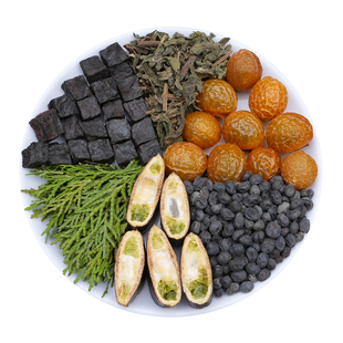 侧柏叶粉侧柏叶何首乌中药材洗头包中药洗发粉无患子皂角洗头粉