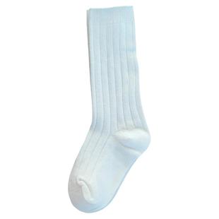 儿童中筒袜女童黑色白色长筒袜薄棉男童长袜小腿袜学生礼服袜子