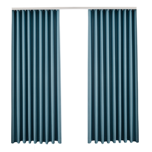 窗帘遮光2025新款加高客厅卧室遮阳隔热防晒窗户挂钩式窗帘布纯色