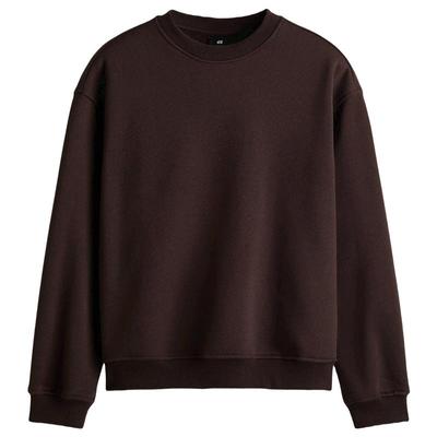 HM男装女装卫衣冬季落肩宽松红色新年本命年加绒情侣上衣1308076