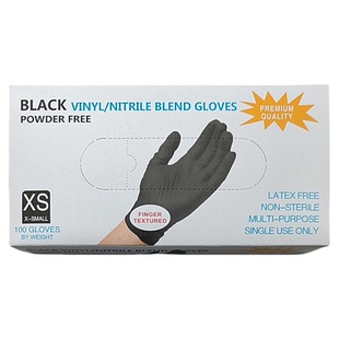 一次性复合手套PVC合成英文版指麻美容美发纹身防护儿童XS手套