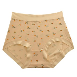 莫代尔内裤女士无痕高腰女生透气裸感少女高弹大码200斤胖mm短裤