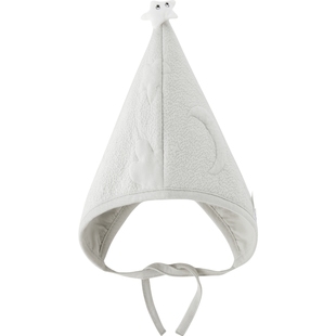 aqpa爱帕婴儿帽子胎帽秋冬保暖夹丝夹棉新生儿宝宝护头囟帽小月龄