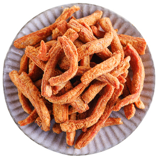 岛城鹏程青岛脂渣特产猪油渣精肉猪肉粕零食生酮散条500g香酥油炸