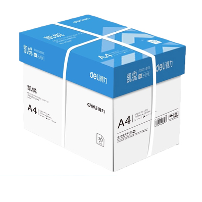 【整箱】得力a4打印纸80g加厚