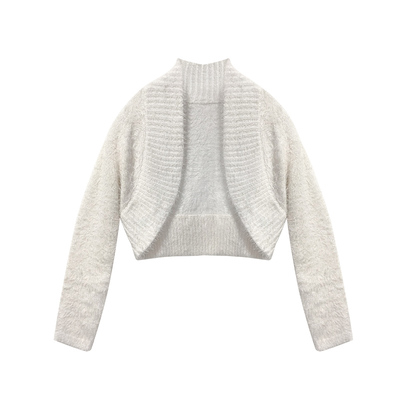 2025年新款毛织短款开衫洋气披肩