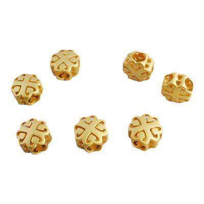 哑光中国结镂空沙金招财饰品配件