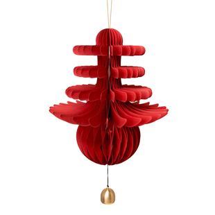 逅里 高档磁吸一体 纯黄铜铃铛 春节挂件 2026新年装饰（送粘钩）