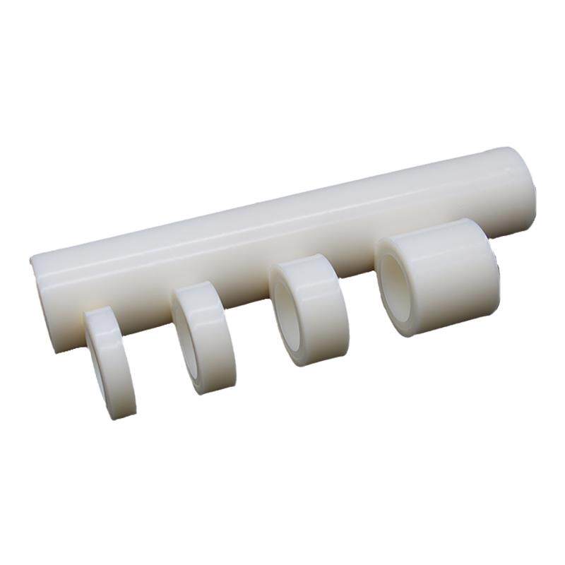 CG透明白色聚四氟乙烯胶带 耐磨耐酸碱高温特氟龙薄膜 单面自粘光滑铁氟龙胶带 PTFE压敏胶带edc推牌鼠标润滑