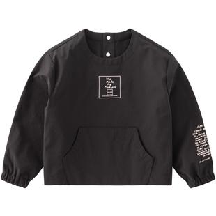 JUZI STORE童装T恤氨纶尼龙基本款长袖套头衫中性男童女童1014017