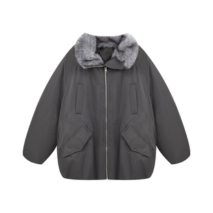 橘子树在哪儿新款环保皮草羽绒服女冬季保暖加厚派克服巨好看冬装