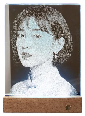 传统非遗锤子画玻璃琉璃画