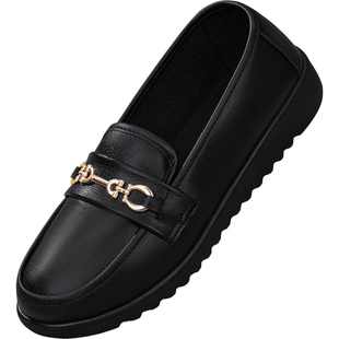 厨房防滑鞋女2026新款夏防水防滑软底单鞋专用黑色餐饮妈妈工作鞋