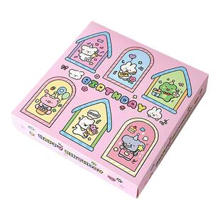 戳戳乐盲盒戳洞洞乐diy空盒生日礼物自制刮刮乐六6格拆男洞洞盒子