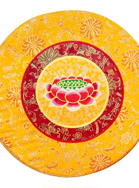 莲花缎面修垫佛具用品大全蒲团