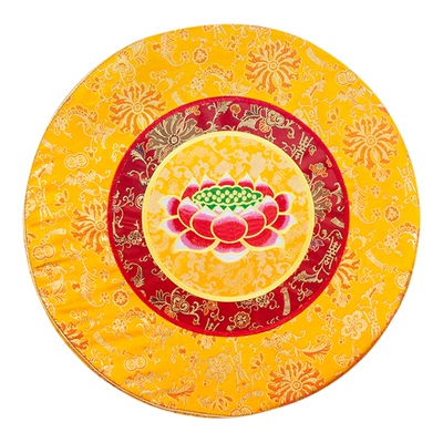 莲花缎面修垫佛具用品大全蒲团