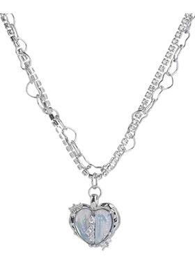 高级感轻奢钛钢项链女小众设计感辣妹珍珠锁骨链时尚百搭配饰