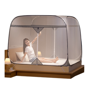 蚊帐免安装蒙古包儿童婴儿防摔床单款一体卧室家用可折叠2026新款