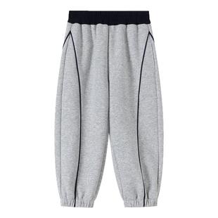 小象汉姆童装男童运动裤儿童长裤春春款2026春装新款中大童裤子潮